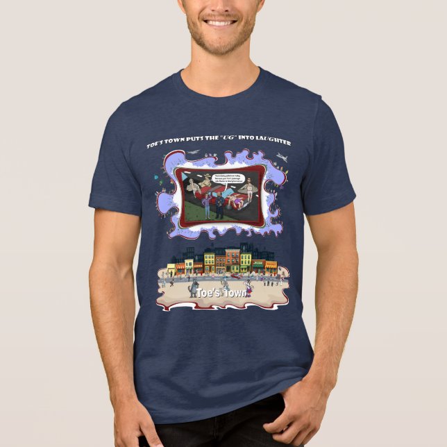 Flasher-Verstoß | Wortwitz Humor Tri-Blend Shirt (Vorderseite)
