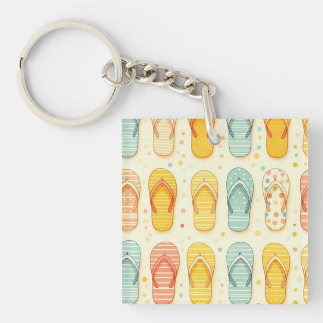 Flashfähige Flip-Flops Schlüsselanhänger (Vorderseite)