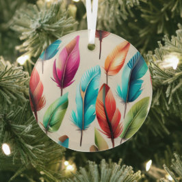 Flashy Feathers Ornament Aus Glas