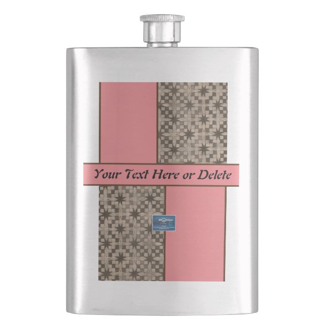 Flask Classic (Peach LED S.C.C.) RFPMDesign ©️ 202 Flachmann (Vorderseite)