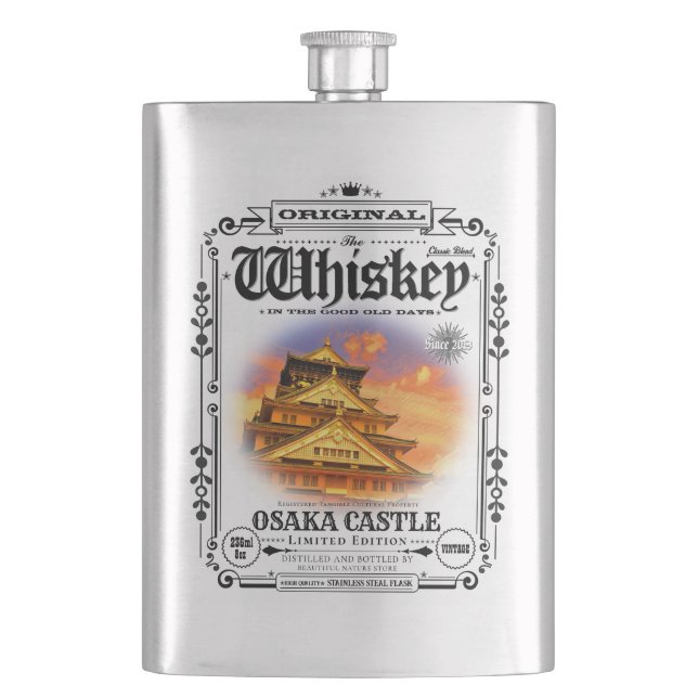 FLASK_Osaka Castle (Sunset ver.) Flachmann (Vorderseite)
