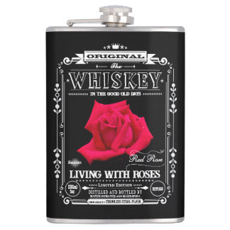FLASK_Red Rose Flachmann
