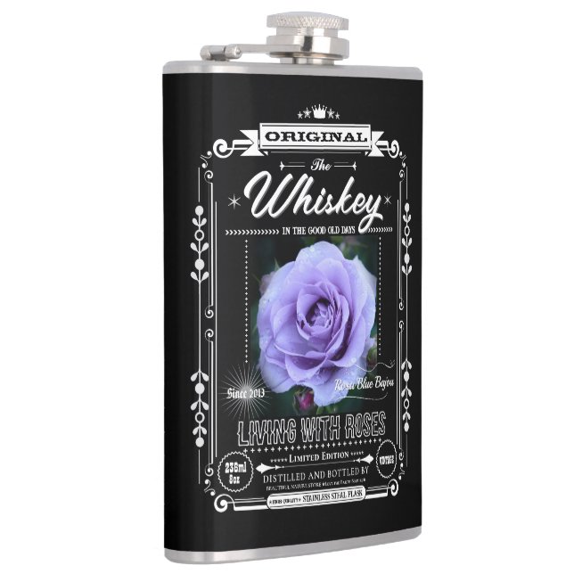 FLASK_Rosa Blue Bajou Flachmann (Rechts)