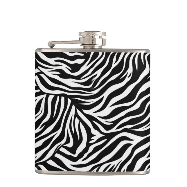 Flask Zebra Print Flachmann (Vorderseite)