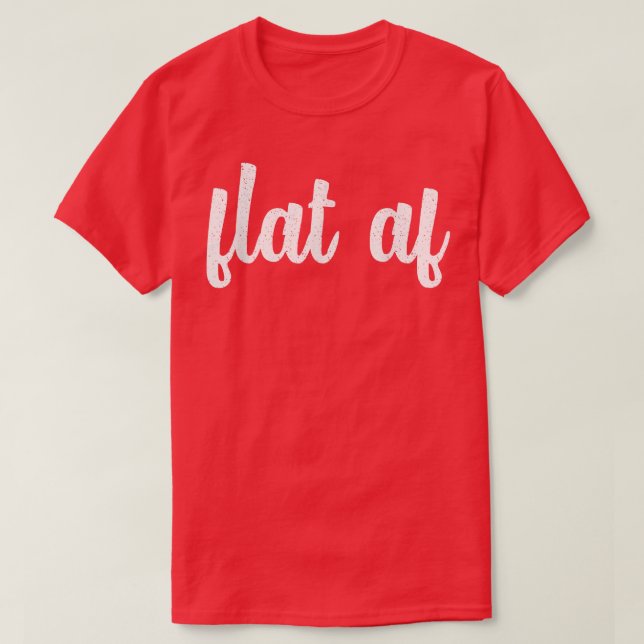 Flat Af Cancer Awareness Month Survivor Feminist V T-Shirt (Design vorne)