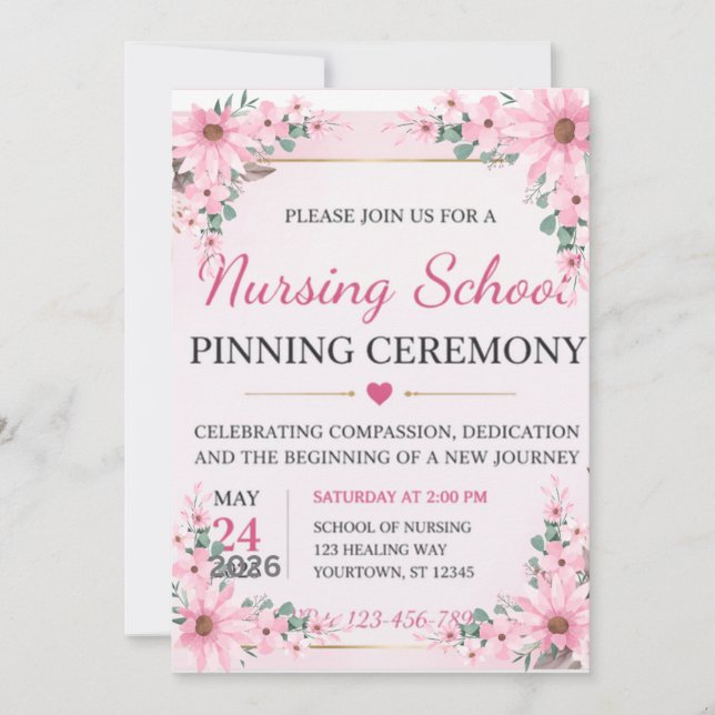 Flat Announcement Card Ankündigung (Vorderseite)