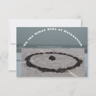 Flat Beach Maze Card Dankeskarte