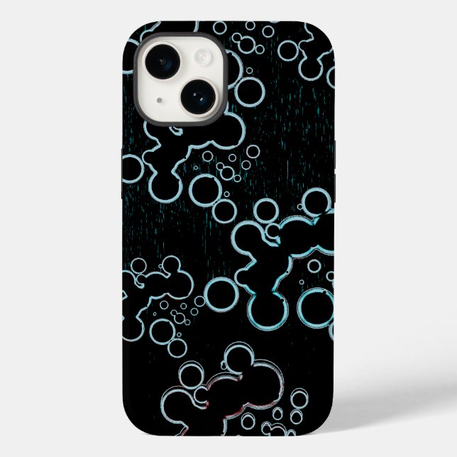 Flat Bubbles B Case-Mate iPhone Case (Rückseite)