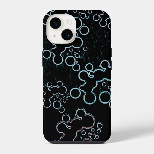 Flat Bubbles B Case-Mate iPhone Case Hülle (Rückseite)