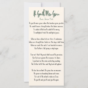 Flat Card Annie Johnson Flint Er gibt mehr Grace