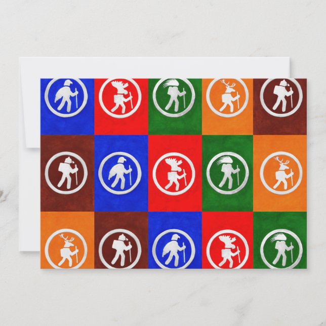 Flat Card für Tierspuren (Vorderseite)