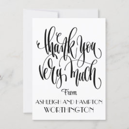 Flat Card Vielen Dank Einladung