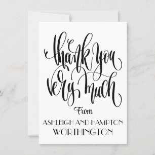 Flat Card Vielen Dank Einladung