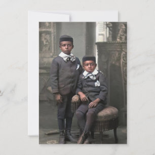 Flat Card Young Black Boys