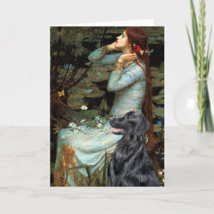 Flat Coated Retriever 1 - Ophelia Karte