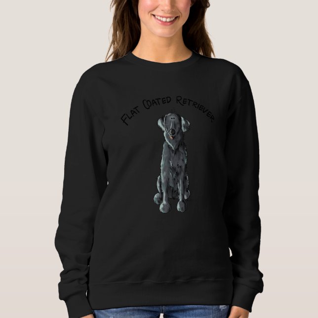 Flat Coated Retriever Dog For Dog Sweatshirt (Vorderseite)