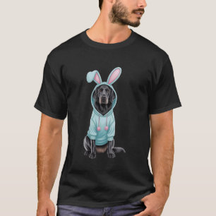 Flat Coated Retriever Osterhase Eier Jagd Fu T-Shirt