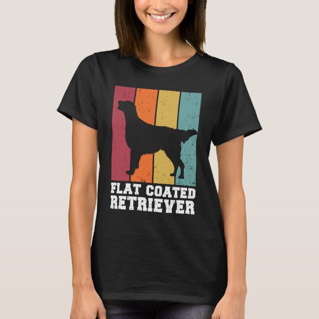 Flat Coated Retriever Vintage  2 T-Shirt (Vorderseite)