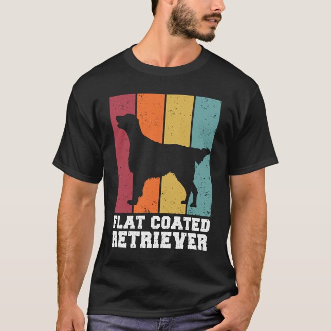 Flat Coated Retriever Vintage  2 T-Shirt (Vorderseite)