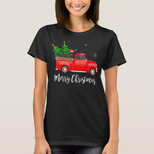 Flat Coating Retriever Red Truck Weihnachtsbaum Xm T-Shirt