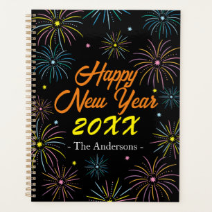 Flat Colorful Happy New Year Party Planer