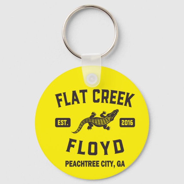 Flat Creek Floyd Alligator Peachtree City Georgia Schlüsselanhänger (Vorderseite)