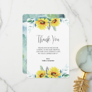 Flat danke Ihnen Baby Showcard