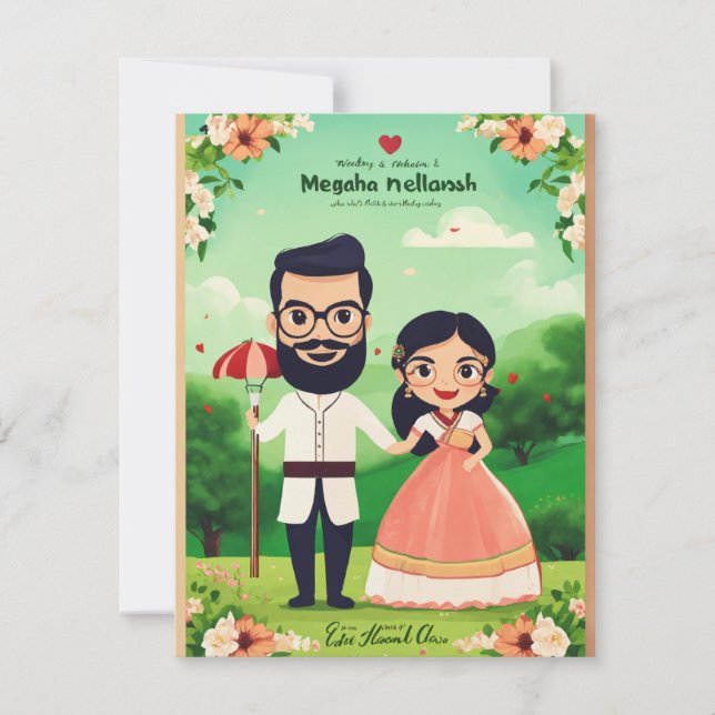 Flat danke You Card, post card (Vorderseite)