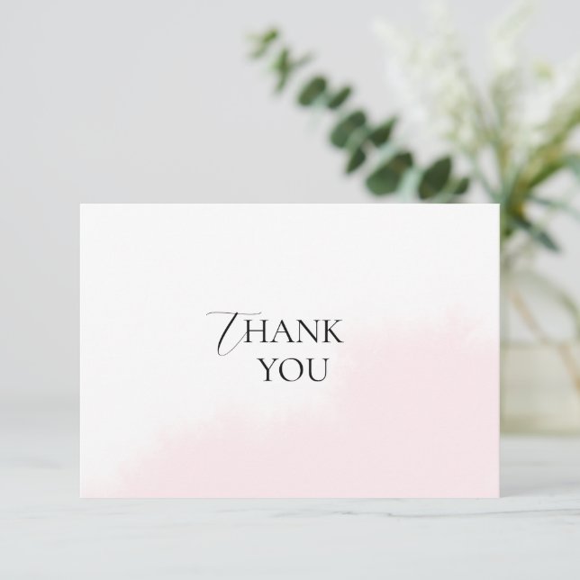 Flat Dankeschön Card Bridal Showe Dankeskarte (Stehend Vorderseite)