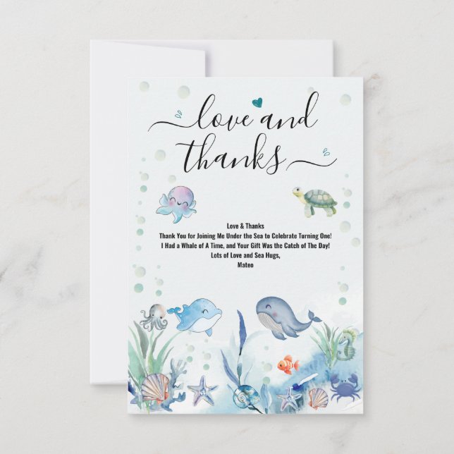 Flat Dankeschön-Karte Dankeskarte (Rückseite)