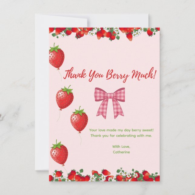 Flat Dankeschön-Karte Dankeskarte (Vorderseite)