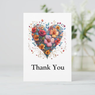 Flat Dankeschön-Karte Dankeskarte