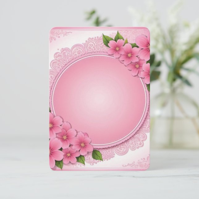 Flat Dankeschön-Karte Dankeskarte (Stehend Vorderseite)