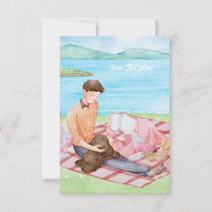 Flat Dankeschön-Karte Dankeskarte