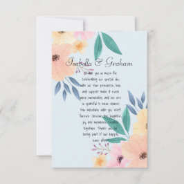 Flat Dankeschön-Karte Dankeskarte