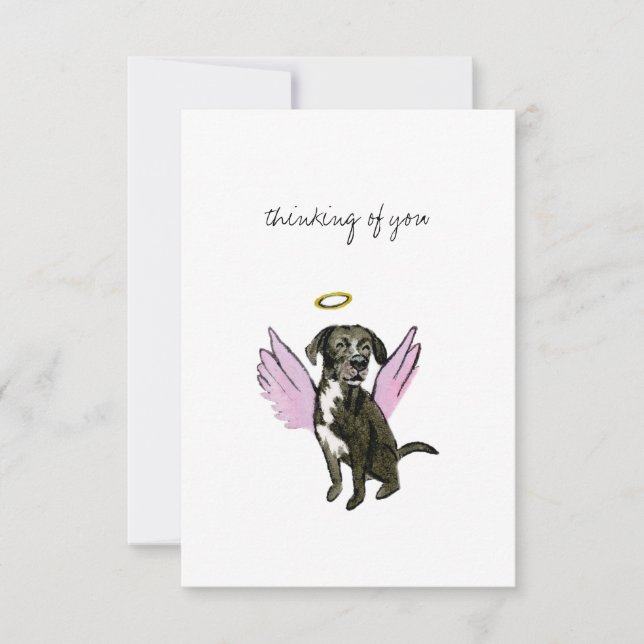 Flat Dankeschön-Karte Dankeskarte (Vorderseite)