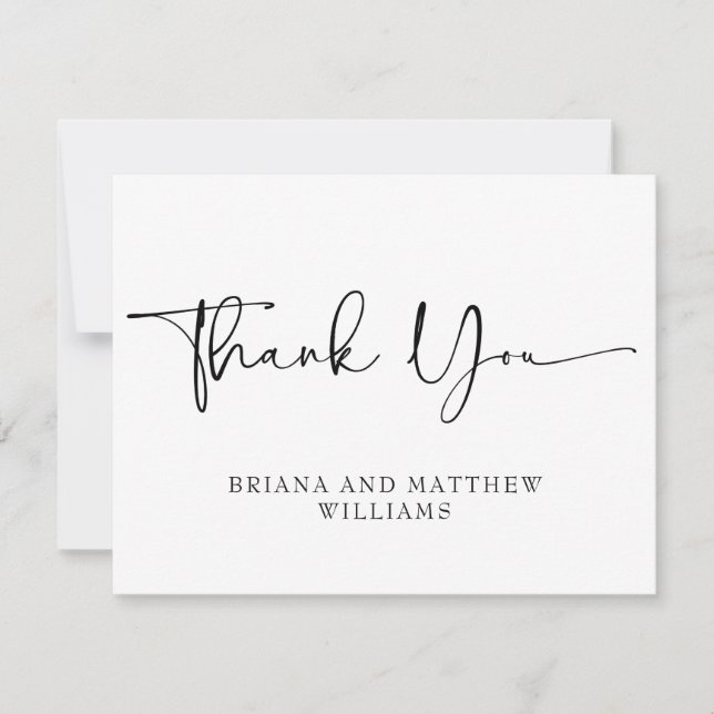 Flat Dankeschön-Karte Dankeskarte (Vorderseite)