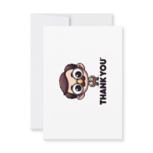 Flat Dankeschön-Karte