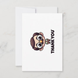 Flat Dankeschön-Karte Dankeskarte