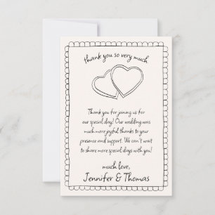 Flat Dankeschön-Karte Dankeskarte