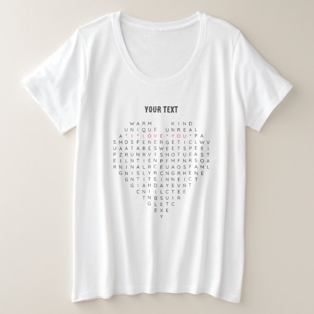 Flat Dankeschön-Karte Große Größe T-Shirt (Design vorne)