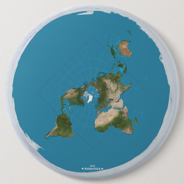 Flat Earth Button (Vorderseite)