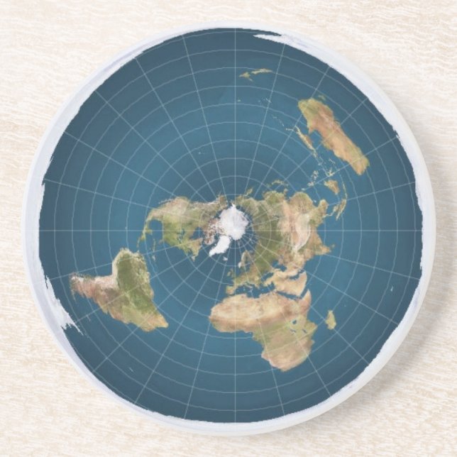 Flat Earth Drink Untersetzer (Vorne)