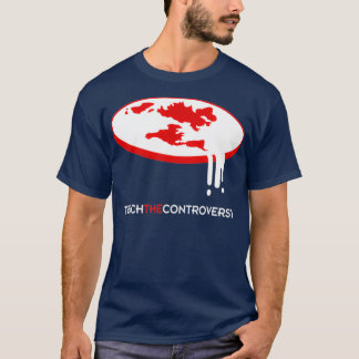 Flat Earth Lehre die Kontroverse T-Shirt