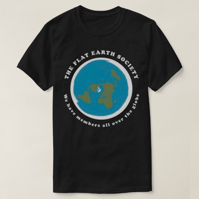 Flat Earth Society Essential TShirt Classic TShirt (Design vorne)
