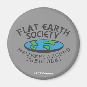 Flat Earth Society-Mitglieder auf der ganzen Welt Magnet