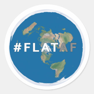 Flat Earth Sticker | #flataf