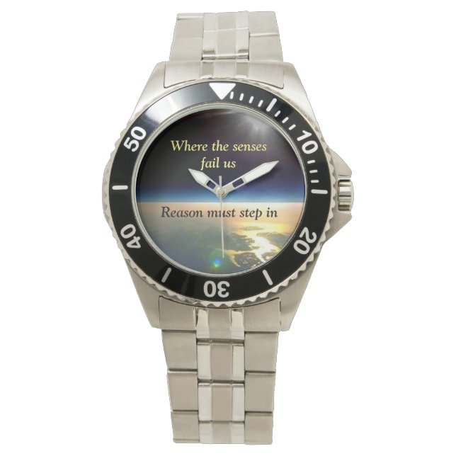 Flat Earth Watch Armbanduhr (Vorderseite)