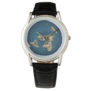 Flat Earth Watch Armbanduhr