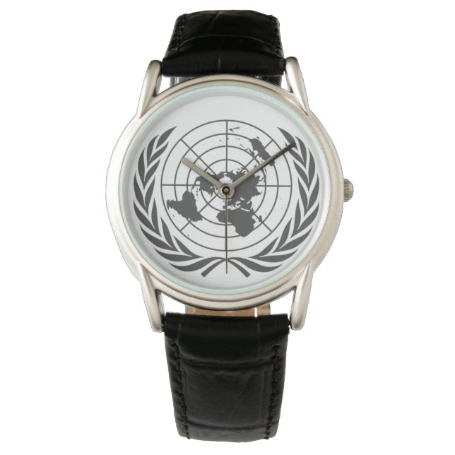 Flat Earth Wristwatch Armbanduhr (Vorderseite)
